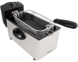 Friteuse - Frituurpan - Thuis Frituren - Grote Capaciteit - 3 Liter - Zwart