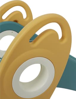 House Toys Kids Raketglijbaan - Eerste glijbaan, speelset voor binnen of buiten, tuinglijbaan groen en goud, H645 x B330 x D1250mm, LHT191GG — thumbnail 3