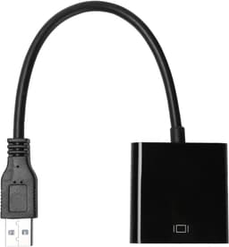 USB naar VGA Adapter - Video Omzetter Kabel - Extern Beeldscherm - Plug and Play Installatie - 5 Gbps - Wit — thumbnail 1