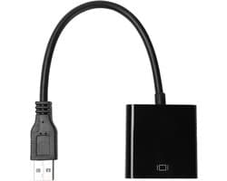 USB naar VGA Adapter - Video Omzetter Kabel - Extern Beeldscherm - Plug and Play Installatie - 5 Gbps - Wit