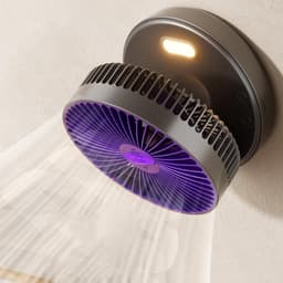 Luchtcirculator Ventilator - Stille Kleine Fan - Ruimte Ventilatie - 5 Snelheden Timer - 17 cm Hoog - Grijs — thumbnail 4