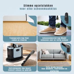 QORA® Tapijtreiniger machine - Tapijtreiniger - Tapijtreiniger apparaat - Zwart - ‎32cm x 19cm x 32cm — thumbnail 5