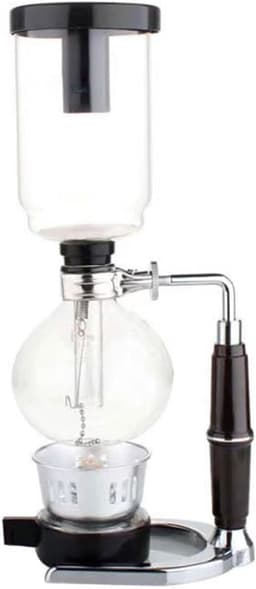 Sifon Koffiezetapparaat - Vacuüm Brouwer - Thuis Koffie Zetten - Borosilicaatglas - 3 Persoons - Zwart — thumbnail 1