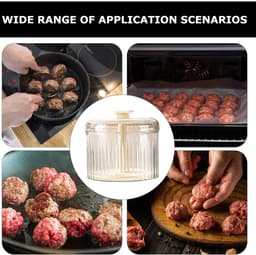 Gehaktbal Maker - Keuken Gadget - Eten Bereiden - Maakt 5 tegelijk - 14.9 cm - Translucent — thumbnail 5