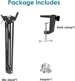 microfoon arm / Microfoon Boom Arm Mic Stand Verstelbare / Microphone Boom Arm Mic Stand Adjustable - microfoon stand — thumbnail 5