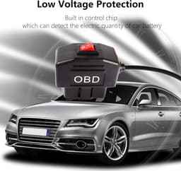 SnelShoppen - OBD2 Power Kabel voor Dashcam, Mini USB OBD2 Aansluiting Hardwired Oplader met Schakelaar - 3.5m 24 Uur Bewaking — thumbnail 5