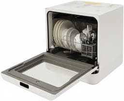 Tafelvaatwasser - Mini vaatwasser - Hygiënisch servies - Compact en draagbaar - 6 Liter reservoir - Wit — thumbnail 1
