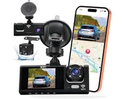 Dashcam 3 camera's 1080P Full HD - Maximale veiligheid 360° zonder dode hoek, nachtzicht en parkeerbewaking - ShopVlot