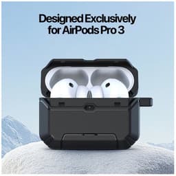 Dux Ducis Hoesje Geschikt voor AirPods Pro 3 (2025) | PECS Series | Beschermhoes met Standaard en Haak | Schokbestendige Case | Volledige Bescherming | Oranje — thumbnail 5
