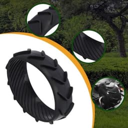 Verbeter de Stabiliteit en Tractie met Rubberen Wielbeschermer, Compatibel met M500 M700 S300 M1000 Plus, Past op Het Voorwielprofiel voor Robotachtige Grasmaaier — thumbnail 5