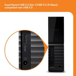 Externe Harde Schijf - Desktopopslag - Bestanden Opslaan - Hardware Versleuteling - 14 TB - Zwart — thumbnail 2