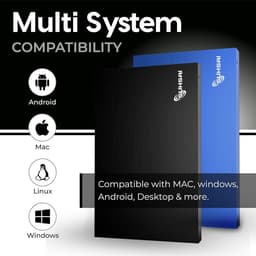 Externe Harde Schijf - Draagbare Opslag - Gegevens Back-uppen - Plug and Play - 500 GB - Blauw — thumbnail 3