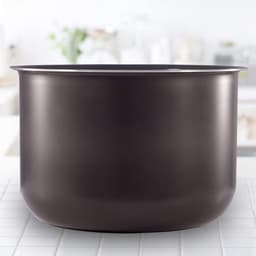Binnenpot Keramisch - Snelkookpan Pot - Meerdere Gerechten Bereiden - Vaatwasmachinebestendig - 57 Liter - Grijs — thumbnail 2