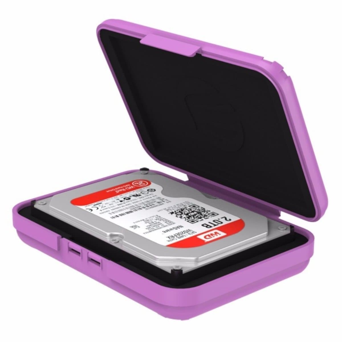 ORICO PHX-35 3,5 inch SATA HDD-behuizing Harde schijf Schijf Beschermhoes Box (paars) — afbeelding 1