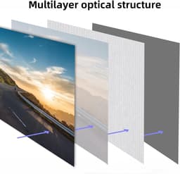 beamer, 150 inch, 16:9 HD, opvouwbaar, voor buiten, dikker, lichtdichter, projectiescherm, kreukvrij en gemakkelijk te dragen, bijzonder geschikt voor outdoor, camping, thuis — thumbnail 4