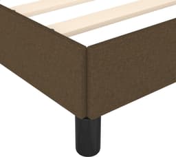 Bedframe, donkerbruin, 120 x 200 cm, gastenkamer, hotelbedframe, familiebed, bedframe voor slaapkamer, hotel, logeerkamer — thumbnail 2