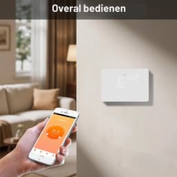 Slimme WiFi Thermostaat voor Ketel 5A 220V Compatibel met, Smart Thermostaat Boiler Chronothermostaat Programmeerbare Wit met / APP Bediening, Droog Contact — thumbnail 3