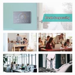 WiFi thermostaat voor gasketel – spraakbediening, lcd-display met achtergrondverlichting, programmeerbare thermostaat, compatibel met — thumbnail 5