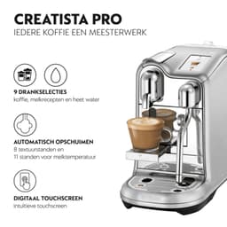 Sage the Creatista Pro Black Truffle SNE900BTR Nespresso Koffiecupmachine — thumbnail 3