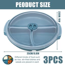 Magnetron Plate met 3 Compartimenten - BPA-vrij — thumbnail 3