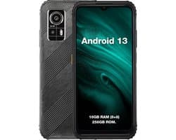 AGM H6, 16,7 cm (6.56"), 8 GB, 256 GB, 50 MP, Android 13, Zwart