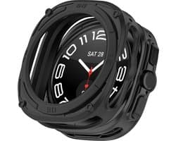 Strap-it schokabsorberend robuust TPU hoesje geschikt voor Samsung Galaxy Watch Ultra / Ultra 2025 – 47mm (zwart) – stevige beschermcase met optimale val- en stootbescherming voor je smartwatch