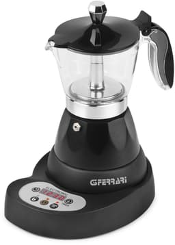 G3Ferrari Risveglio Espresso – Elektrische Moka Koffiemaker met Timer en LED Display – 3 Kopjes – 400W – Warmhoudfunctie 30 min – Zwart — thumbnail 1