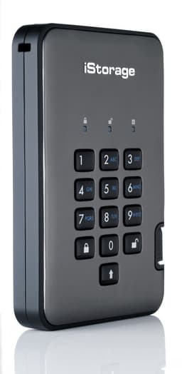 iStorage diskAshur PRO2 - externe harde schijf - 500 GB - Cijfercode - Zwart - Grafiet — thumbnail 3