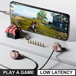 Oortjes met Draad USB C Zwart 711 - USB-C Aansluiting - In-Ear Oordopjes met Draad - Bedrade Oortjes — thumbnail 3