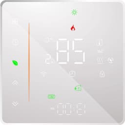 WiFi Smart thermostaat voor elektrische vloerverwarming - Programmeerbaar - Touchbediening - Mobiele app - Spraakbesturing - Compatibel met /thuis - 16 A - Wit — thumbnail 5