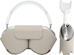 kwmobile cover voor over-ear koptelefoon - Compatibel met Apple AirPods Max / AirPods Max 2 - Van polyester - In lichtgrijs — thumbnail 5