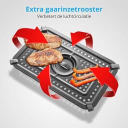 XXL Heteluchtfriteuse met 2 Kamers en 8,7 Liter Capaciteit – 9 Automatische Programma's en Kijkvenster — thumbnail 8