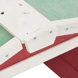 vidaXL - Overkapping - voor - grasmaaier - 72x87x50 - cm - vurenhout - rood - en - wit — thumbnail 5