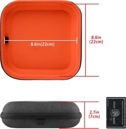 Hoofdtelefoonhoes voor AirPods Max - Harde schaalreistas met kabelopslag - Donkergrijs - Compatibel met Smart Case — thumbnail 3