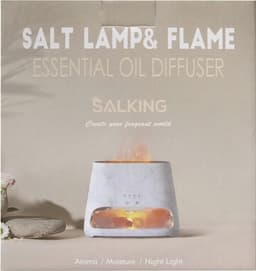Aroma Diffuser & Zoutlamp 2-in-1 - Vlameffect & Luchtbevochtiger met LED Verlichting — thumbnail 15