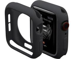 KELERINO. Case geschikt voor Apple Watch 40mm - Bescherm hoesje - Zwart