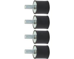 4 Stuks Schokdempers M3 Rubber Mount M3 M5 M6 Rubberen Lagers Airconditioning Rubberen Buffers Anti-vibratie Voeten Schokdempers M5 Silentblock voor Warmtepomp Schokdempers