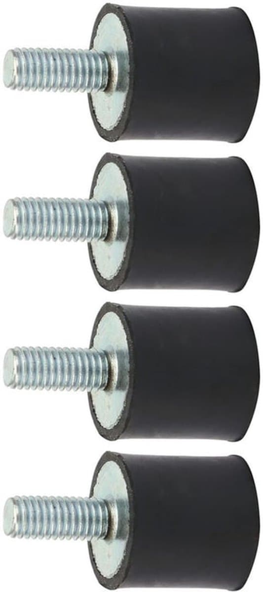 4 Stuks Schokdempers M3 Rubber Mount M3 M5 M6 Rubberen Lagers Airconditioning Rubberen Buffers Anti-vibratie Voeten Schokdempers M5 Silentblock voor Warmtepomp Schokdempers — afbeelding 1