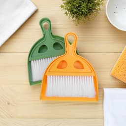 Stoffer en Bezem Set - Mini Bezem Tafel Bezem - Bureau Schoonmaken - Compact en Lichtgewicht — thumbnail 2