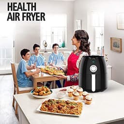 Heteluchtfriteuse - Oven Air Cooker - Gezond Koken - Snelle Luchtcirculatie - 4.5 Liter - Zwart — thumbnail 2