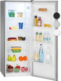 Bomann VS 7363 – Kastmodel Koelkast zonder vriesvak – 143 cm hoog - 242 Liter – Energieklasse D – Stil (39dB) - Inox look — thumbnail 1