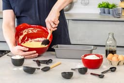 Bakset Keukenmachine - Bakgerei Set - Bakken Thuis - Hittebestendige Siliconen - 11 Delig - Zwart — thumbnail 3