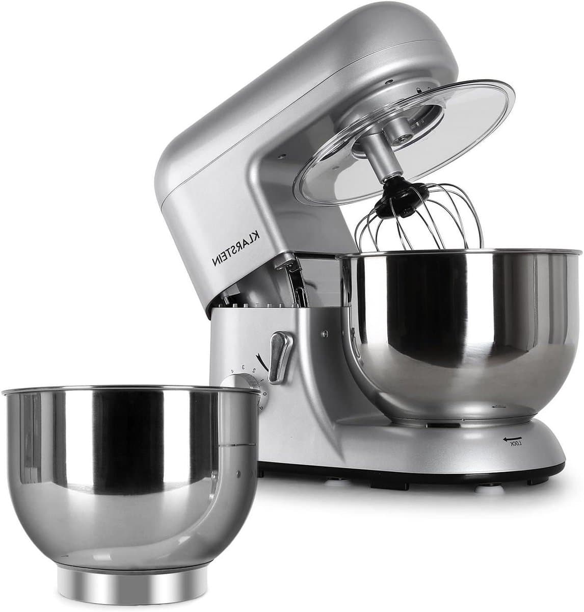 Keukenmachine - Mixer - Bakken en koken - Planetair mengsysteem - 5.2 liter - Zilver — afbeelding 1