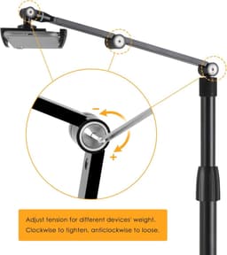 Verstelbare Telefoon- en Tabletstandaard voor Ergonomisch Werkplekgebruik — thumbnail 3
