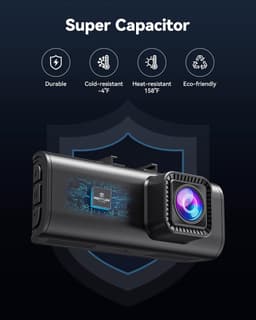 4K Auto Camera - Rijrecorder - Veilige Ritten - Dubbele Lens - 3.18 Inch Scherm - Zwart — thumbnail 3
