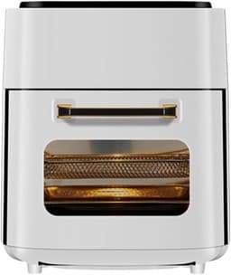 5-in-1 Digitale Airfryer en Oven - 15L - 1400W - Olievrij Bakken - LED-Scherm - Voor Gezinnen & Studenten - Wit — thumbnail 1