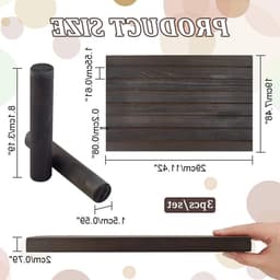Houten Oorbellen Display Stand met 7 Slots, Oorbellen Kaart Houder met 2 Afneembare Pinnen, Organizer voor Sieraden en Oorbellen, 29x19cm — thumbnail 5
