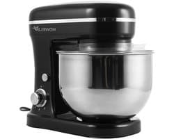 Kneading Machine - Keukenmachine Mixer - Zelf Bakken Thuis - Krachtige 1200 Watt Motor - 5 Liter Kom - Zwart