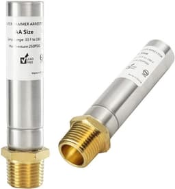 Waterslagdemper Roestvrij Staal - Slangbeschermer Wasautomaat - Waterdruk Dempen - 1/2 Inch NPT Aansluiting — thumbnail 4