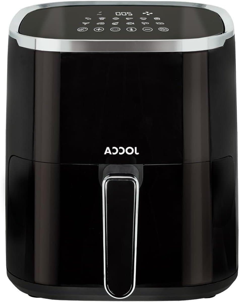 Airfryer - Friteuse zonder olie - Gezond Koken - Met Kijkvenster - 5 Liter - Zwart — afbeelding 1